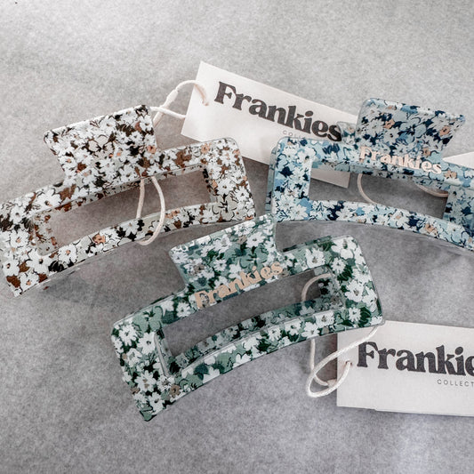 Floral Claw Clips
