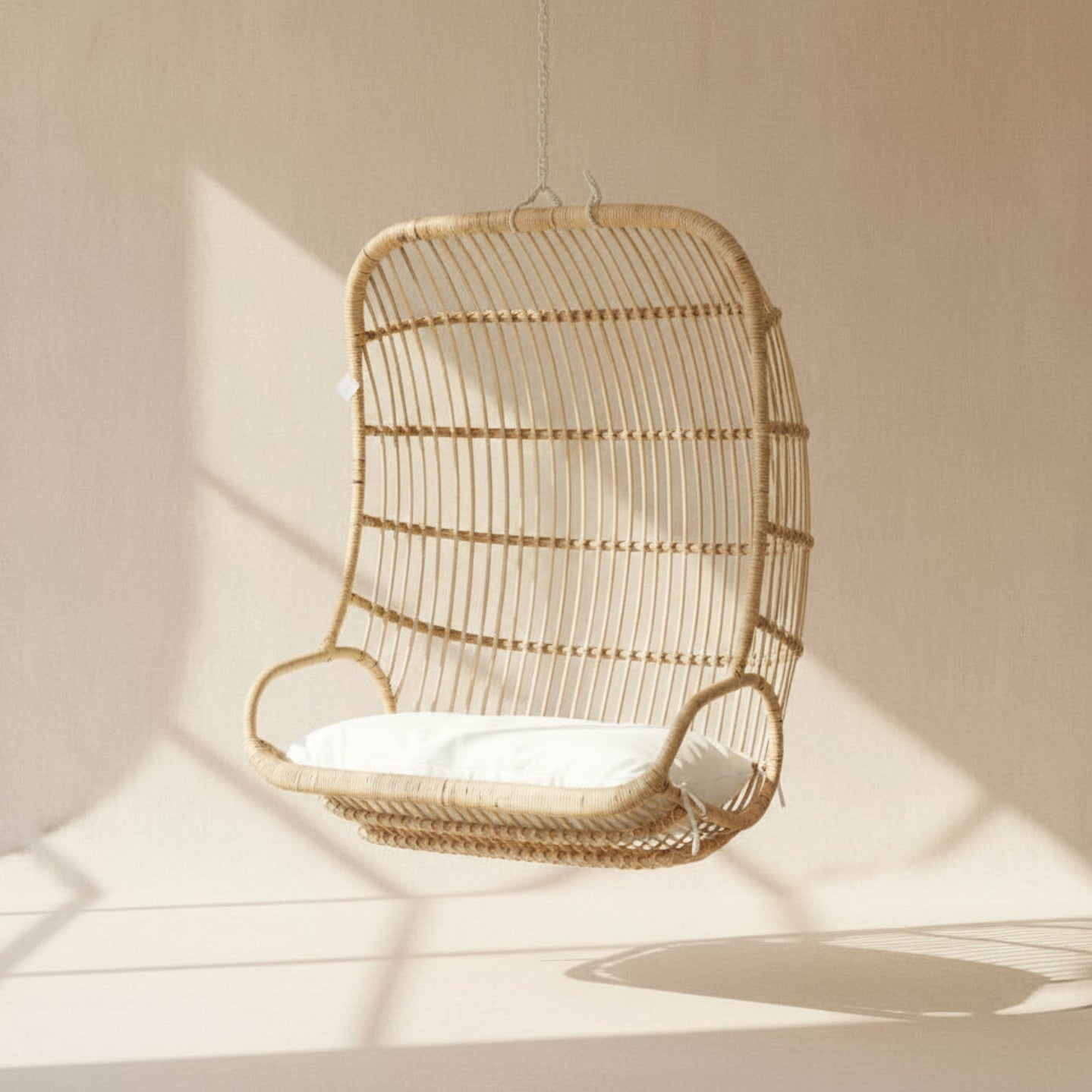Blue Spur Rattan Hanging Chair