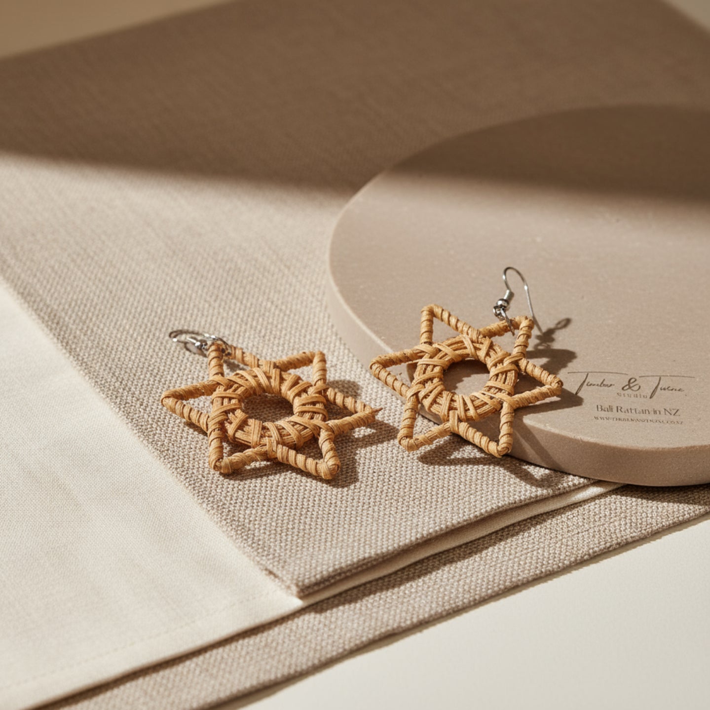 Sultan Rattan Earrings