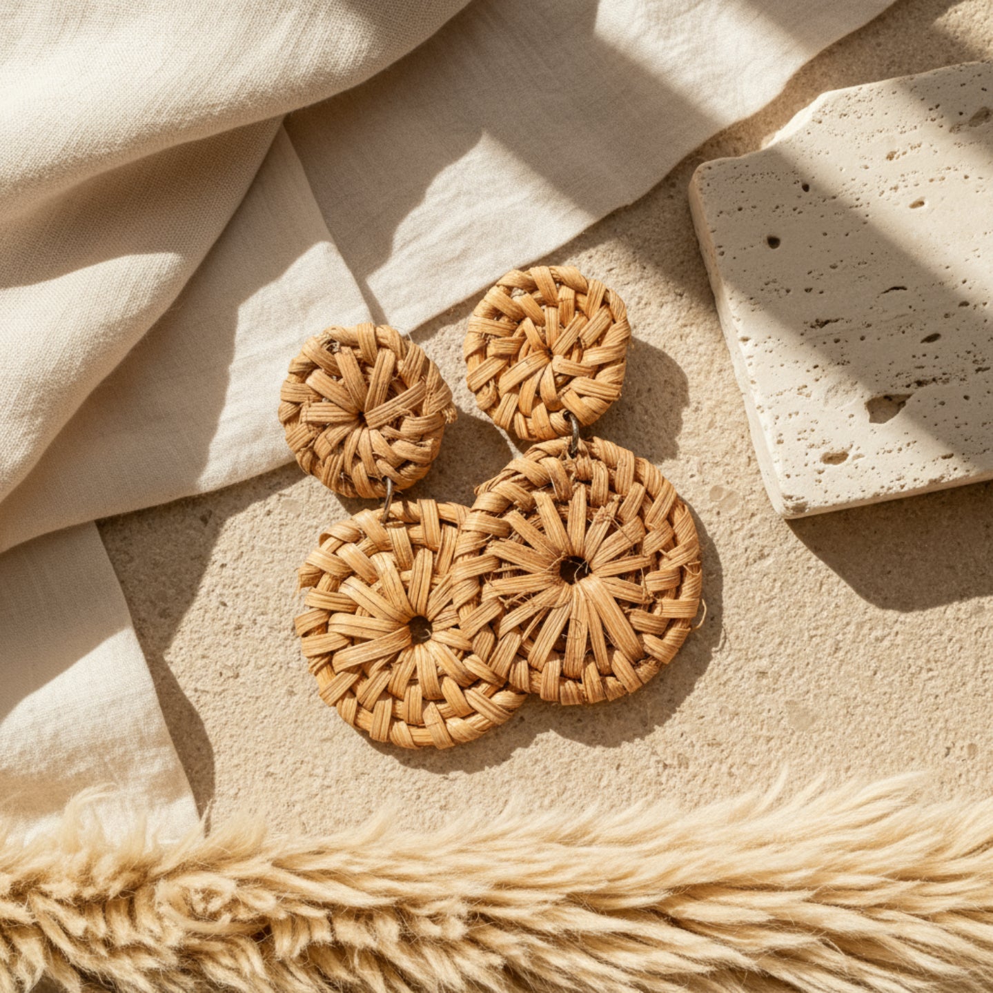 Sultan Rattan Earrings